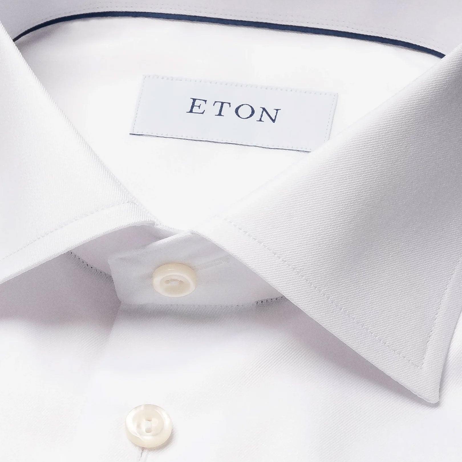 Eton - White Signature Twill Slim Fit Shirt L/S SHIRTS Eton
