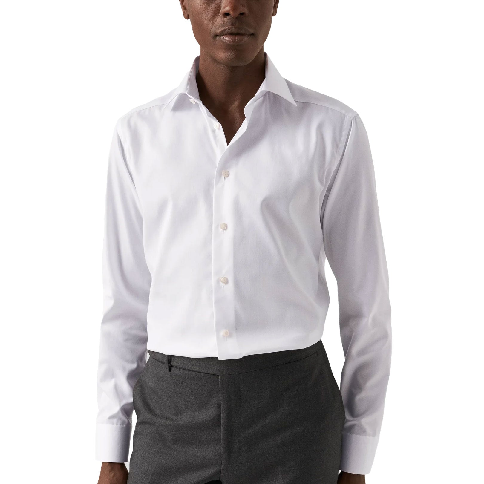 Eton - White Signature Twill Slim Fit Shirt L/S SHIRTS Eton