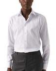 Eton - White Signature Twill Slim Fit Shirt L/S SHIRTS Eton