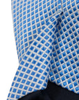 Robert Old - Blue Windowpane 100% Silk Tie TIES/CRAVATS Robert Old
