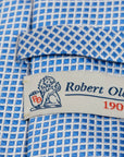 Robert Old - Blue Windowpane 100% Silk Tie TIES/CRAVATS Robert Old