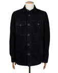Robert Old - Navy-Blue Nubuck Suede Shirt Jacket LEATHERS Robert Old