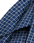 Robert Old - Blue Square Motif 100% Silk Tie TIES/CRAVATS Robert Old