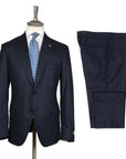 Belvest - Navy Check Italian Wool & Cashmere Suit SUITS Belvest
