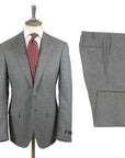 Robert Old - Grey Merino Wool Flannel Suit SUITS Robert Old