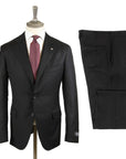 Belvest - Handcrafted Super 150s Black Suit SUITS Belvest