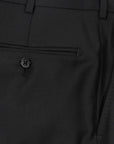 Belvest - Handcrafted Super 150s Black Suit SUITS Belvest