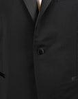 Belvest - Black Wool & Mohair Satin Tuxedo Suit SUITS Belvest