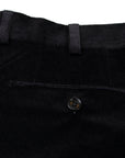 Robert Old - Black Loro Piana Stretch Cotton & Wool Corduroy Trousers FORMAL TROUSERS Robert Old