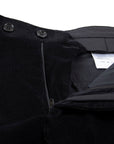 Robert Old - Black Loro Piana Stretch Cotton & Wool Corduroy Trousers FORMAL TROUSERS Robert Old