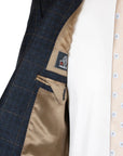 Robert Old - Navy Overcheck Wool & Cashmere Jacket JACKETS Robert Old
