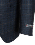 Robert Old - Navy Overcheck Wool & Cashmere Jacket JACKETS Robert Old