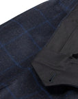 Robert Old - Navy Wool & Cashmere Windowpane Check Suit SUITS Robert Old
