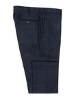 Robert Old - Navy Wool & Cashmere Windowpane Check Suit SUITS Robert Old