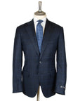 Robert Old - Navy Wool & Cashmere Windowpane Check Suit SUITS Robert Old