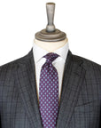 Robert Old - Grey and Purple Check Virgin Wool Suit SUITS Robert Old