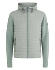 Belstaff - Steel Green Pima Cotton Full Zip Cardigan KNITWEAR Belstaff