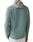 Belstaff - Steel Green Pima Cotton Full Zip Cardigan KNITWEAR Belstaff