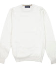 Robert Old - Cream Cashmere & Cotton Crewneck KNITWEAR Robert Old