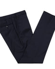 Robert Old - Navy Wool Loro Piana Super 130's Regular Fit Trousers FORMAL TROUSERS Robert Old