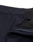 Robert Old - Navy Wool Loro Piana Super 130's Regular Fit Trousers FORMAL TROUSERS Robert Old