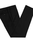 Robert Old - Black Signature Super 110's Wool Regular Fit Trousers FORMAL TROUSERS Robert Old