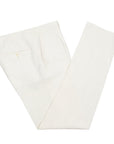 Robert Old - Cream Loro Piana Linen & Silk Regular Fit Trousers FORMAL TROUSERS Robert Old