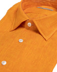 Robert Old - Orange Linen Long Sleeve Shirt L/S SHIRTS Robert Old