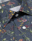 Robert Old - Navy Floral Swiss Cotton Short Sleeve Shirt S/S SHIRTS Robert Old