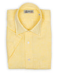 Robert Old - Yellow Linen Short Sleeve Shirt S/S SHIRTS Robert Old