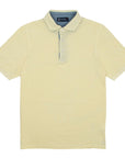 Robert Old - Yellow & Blue 100% Cotton Short Sleeve Polo Shirt S/S POLOS Robert Old