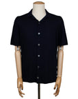 Robert Old - Navy 100% Cotton Italian Knit Shirt S/S POLOS Robert Old