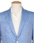 Robert Old - Light Blue Loro Piana Herringbone Linen Jacket JACKETS Robert Old