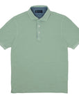 Robert Old - Green & Blue 100% Cotton Short Sleeve Polo Shirt S/S POLOS Robert Old