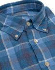 Robert Old - Blue Check Linen Button-Down Long Sleeve Shirt L/S SHIRTS Robert Old