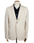 Robert Old - Cream Linen & Cotton Italian Knitted Unstructured Blazer KNITWEAR Robert Old