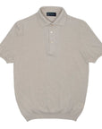Robert Old - Beige Cotton Piqué Short Sleeve Polo Shirt S/S POLOS Robert Old