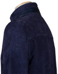 Robert Old - Indigo Perforated Suede Bomber Jacket LEATHERS Robert Old