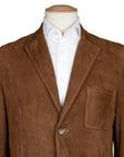 Robert Old - Chestnut Suede Unstructured Blazer LEATHERS Robert Old