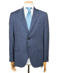 Belvest - Blue Check “Natural Soft” Pure Wool Suit SUITS Belvest