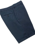 Robert Old - Indigo Blue Cotton Stretch Slim Fit Chino Shorts SHORTS Robert Old