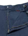 Robert Old - Indigo Blue Cotton Stretch Slim Fit Chino Shorts SHORTS Robert Old
