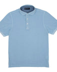 Robert Old - Light Blue 100% Cotton Short Sleeve Polo Shirt S/S POLOS Robert Old