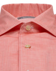 Robert Old - Pink Cotton & Linen Long Sleeve Shirt L/S SHIRTS Robert Old