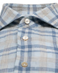Robert Old - Grey Check Linen Long Sleeve Shirt L/S SHIRTS Robert Old