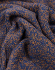 Robert Old - Navy & Vicuna Melange Buttoned-Neck Wool Jumper KNITWEAR Robert Old