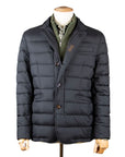 Moorer - Navy 'Zayn' Down-Filled Padded Coat BLOUSONS MooRER