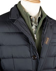 Moorer - Navy 'Zayn' Down-Filled Padded Coat BLOUSONS MooRER