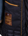 Moorer - Dark Blue ‘Vermont’ Padded Duster Coat OVERCOATS MooRER