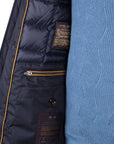 Moorer - Dark Blue ‘Vermont’ Padded Duster Coat OVERCOATS MooRER